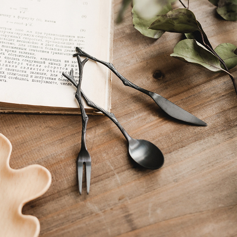 Vintage Collectible Spoons - طقم أدوات مائدة ياباني إبداعي على