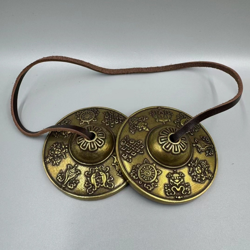Vintage Collectible Bells - نيبور نحاسي، تصميم التنين المزدوج والكنوز