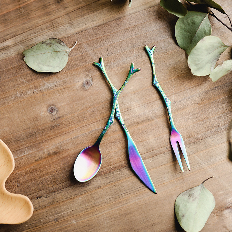 طقم أدوات مائدة ياباني إبداعي  - مراجعة Vintage Collectible Spoons وسعره