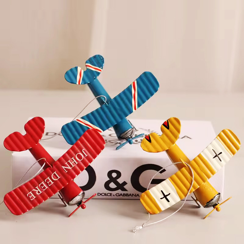 نموذج طائرة معدني عتيق، زينة ط - مراجعة Vintage Collectible Ornaments وسعره