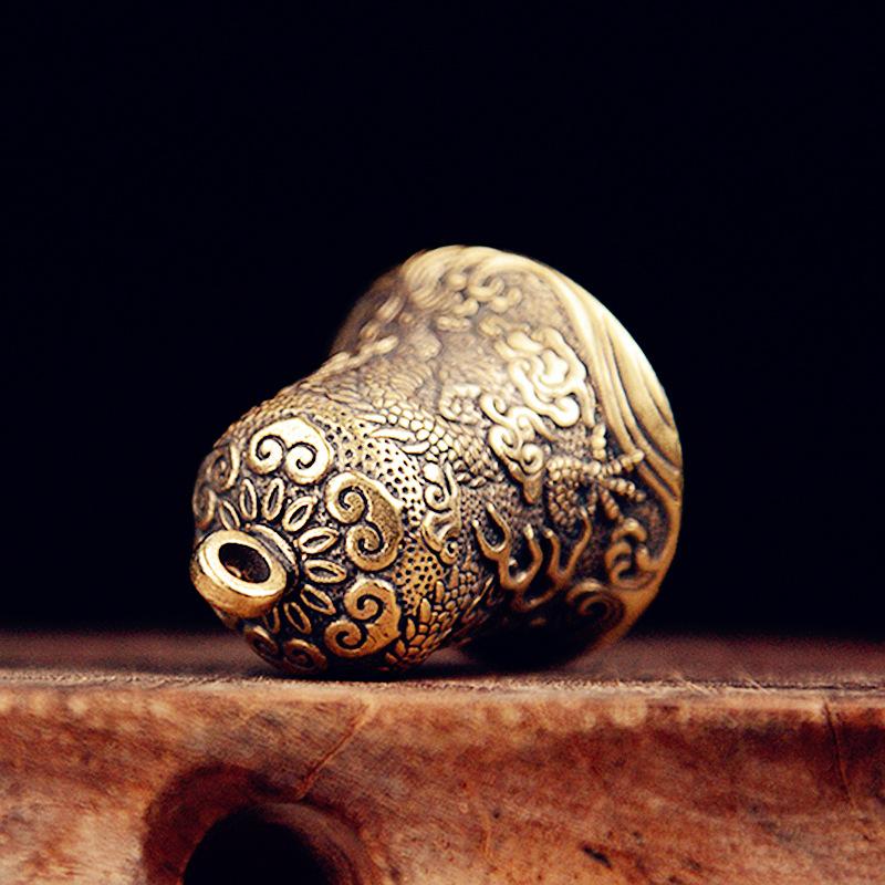 خمر النحاس جرس منحوتة التنين ا - مراجعة Vintage Collectible Bells وسعره