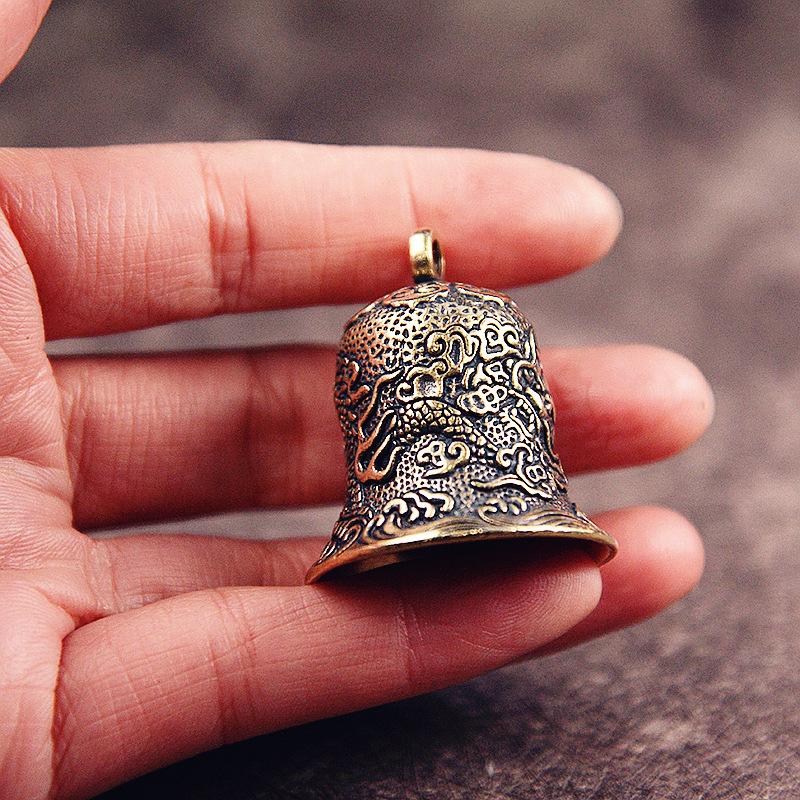 خمر النحاس جرس منحوتة التنين ا - مراجعة Vintage Collectible Bells وسعره
