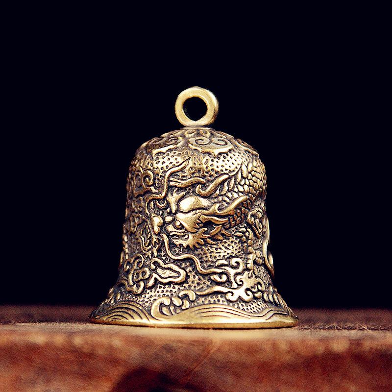 خمر النحاس جرس منحوتة التنين ا - مراجعة Vintage Collectible Bells وسعره