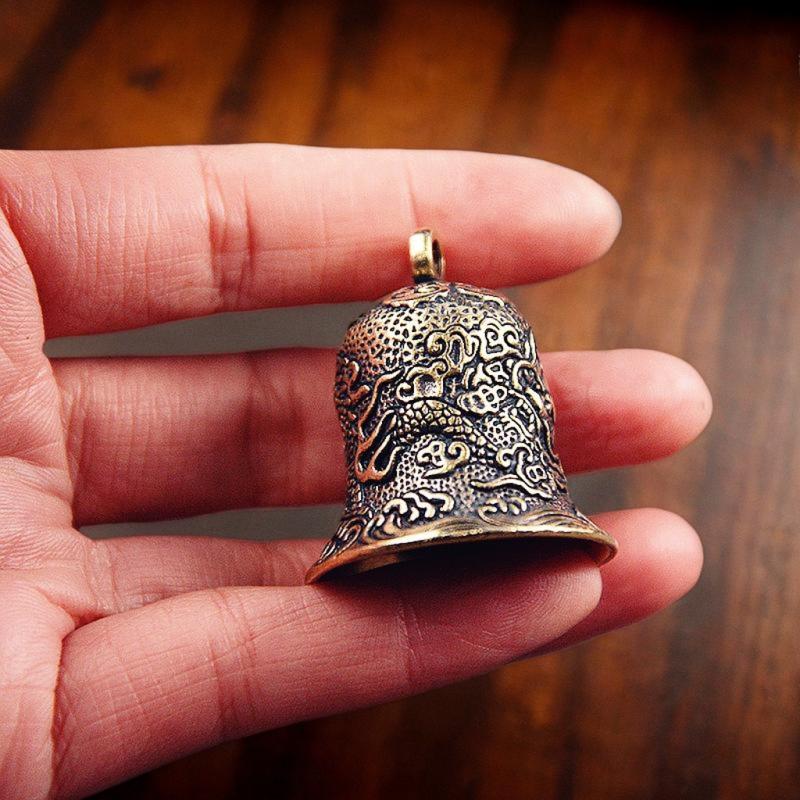 خمر النحاس جرس منحوتة التنين ا - مراجعة Vintage Collectible Bells وسعره